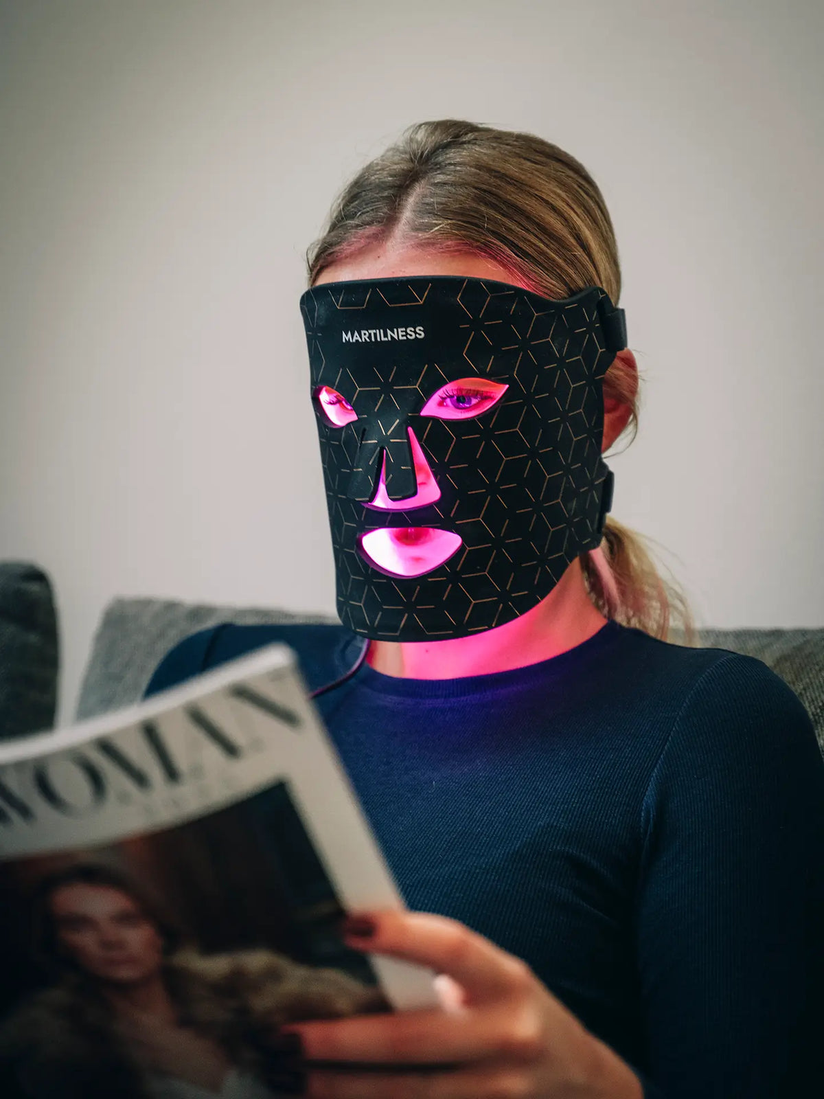 Infrarød LED maske