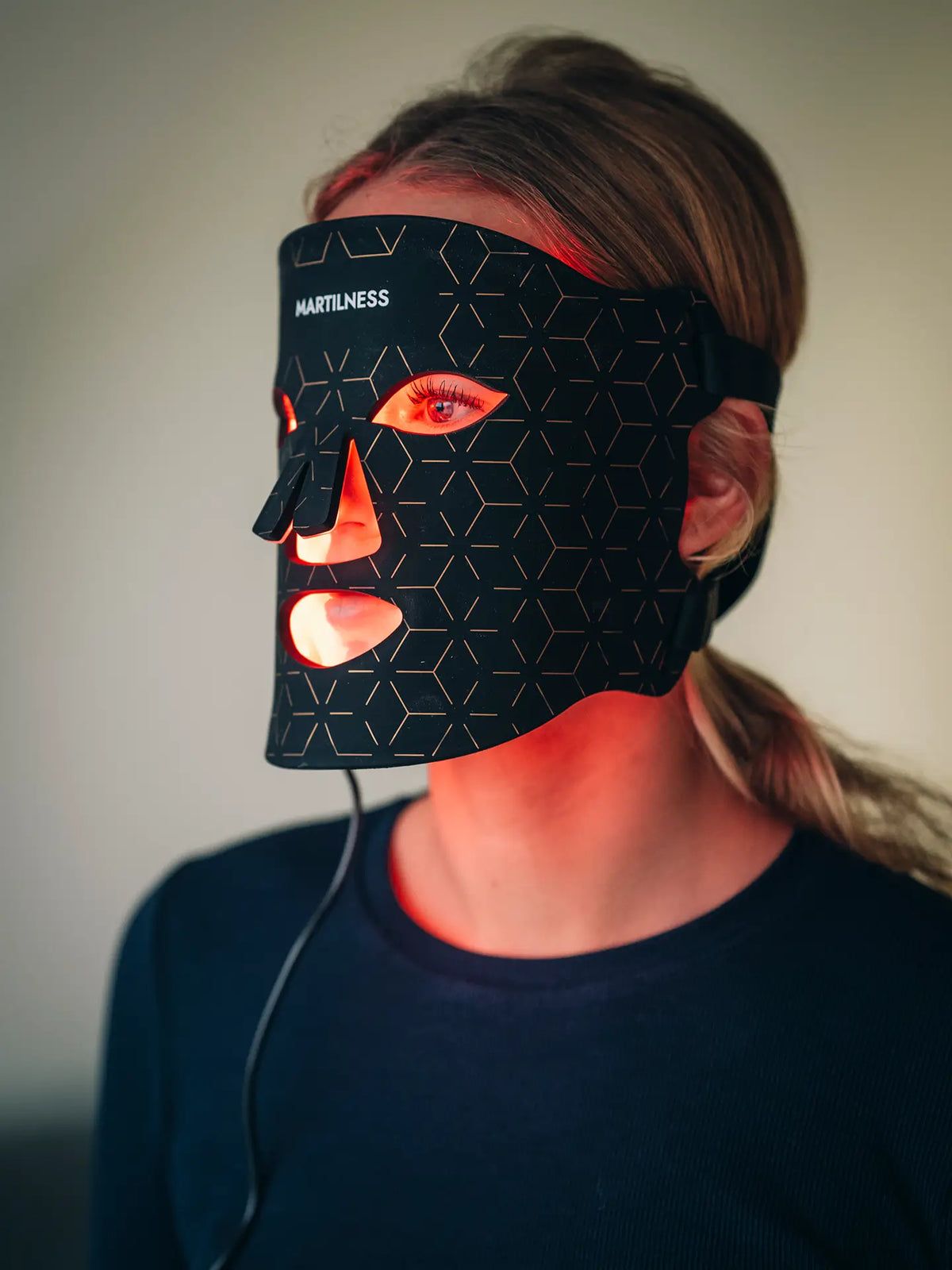 Infrarød LED maske