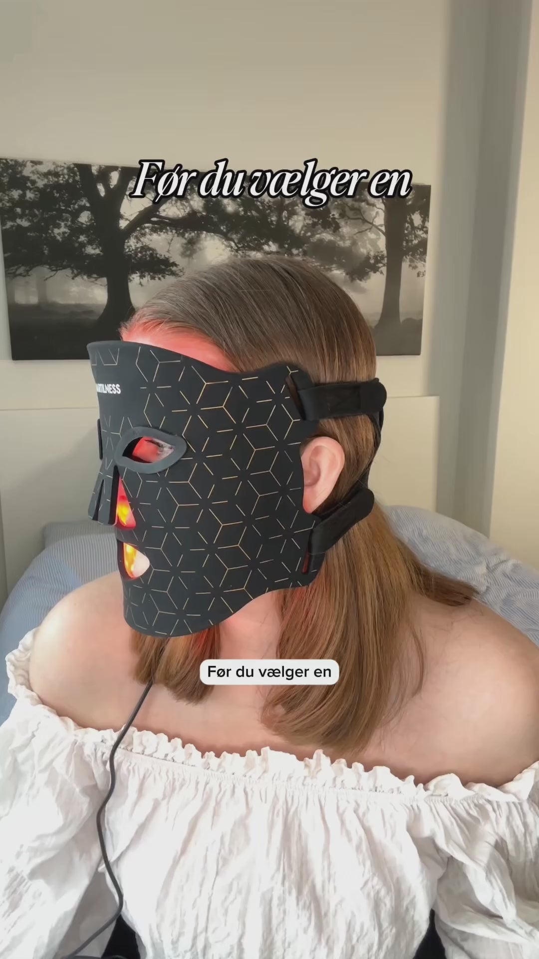 Infrarød LED maske