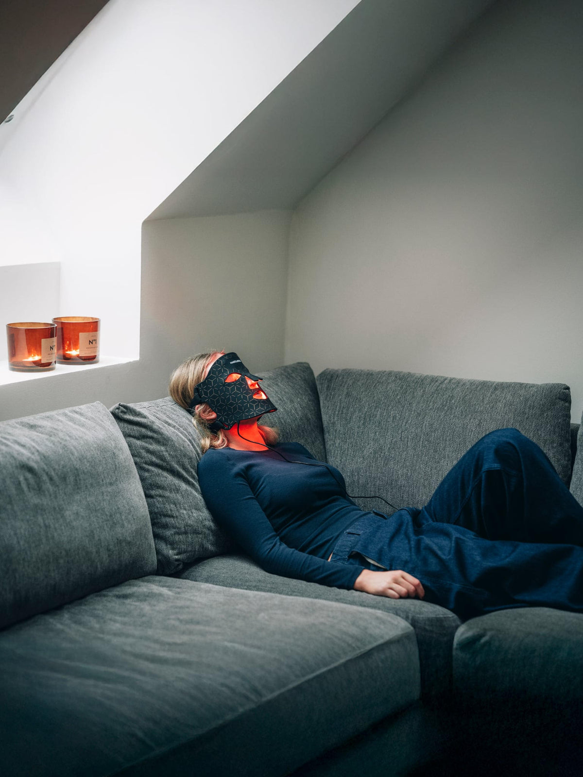 Infrarød LED maske